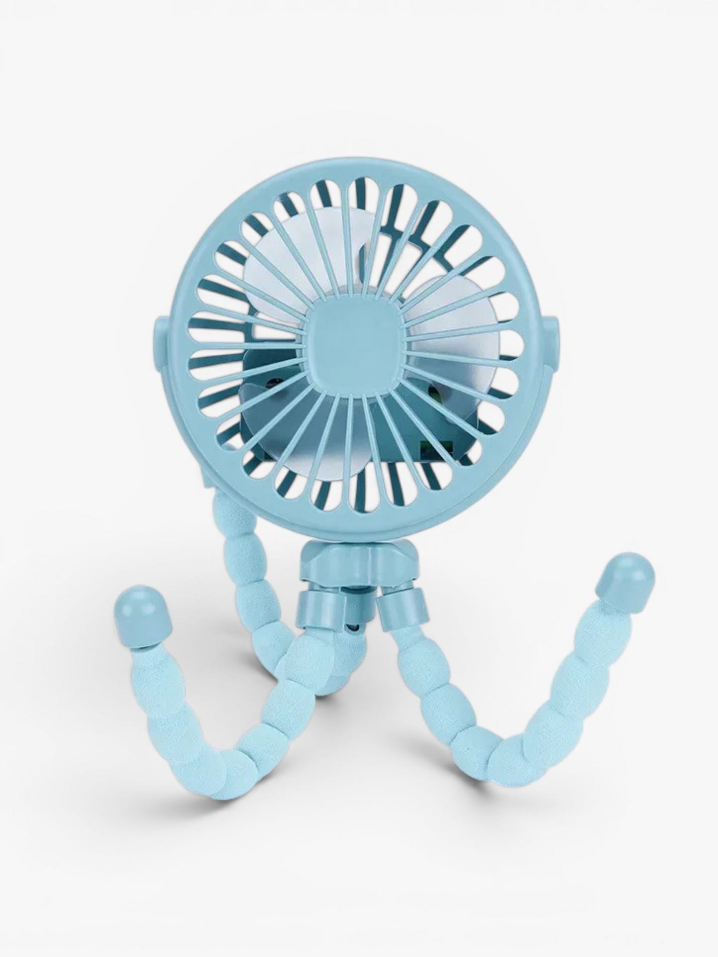 Blue portable baby stroller fan with 3 speeds and night light | Early Nest Australia
