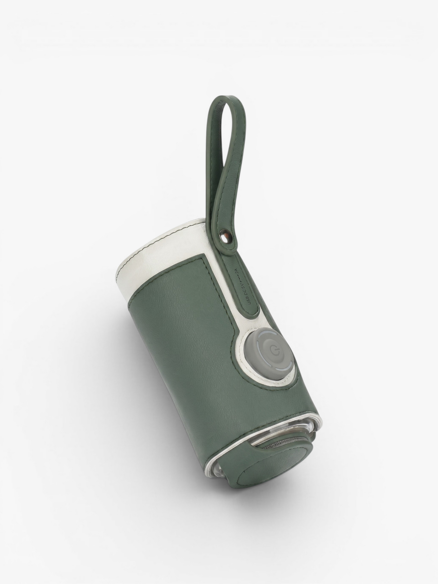 Green portable USB baby bottle warmer with 3 heat settings | Early Nest Australia